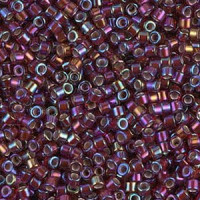 Miyuki delica Beads 11/0 - Silverlined glazed dark cranberry ab DB-1694